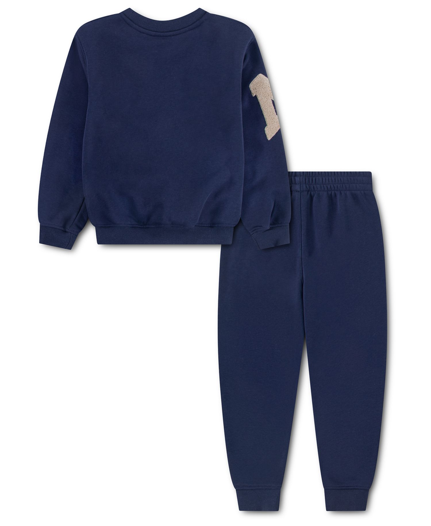 Boys' 2T-7 Fleece Crewneck Sweatshirt and Joggers, 2-Piece Set