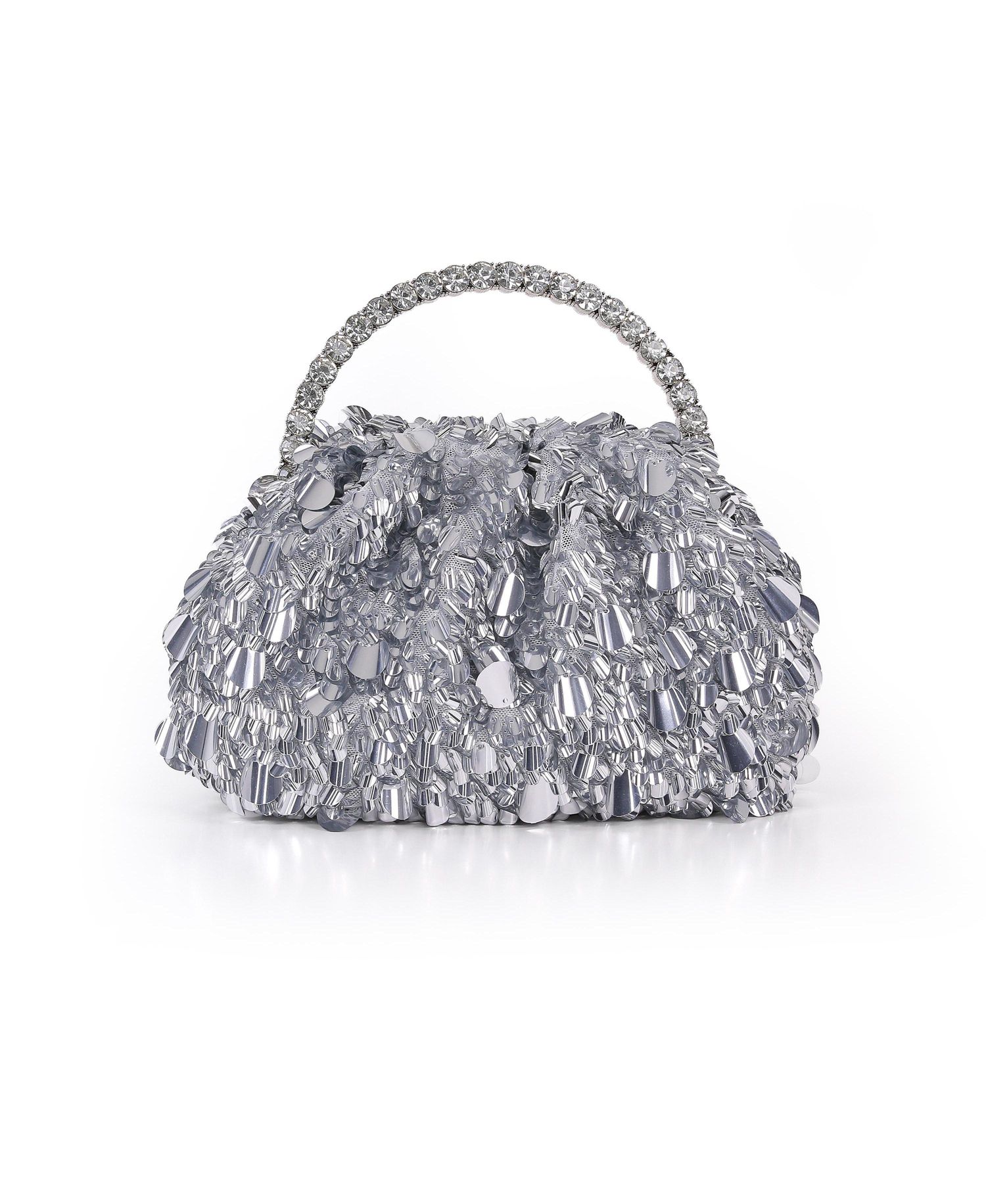 Women's Remy Mixed Sequin Pouch Clutch