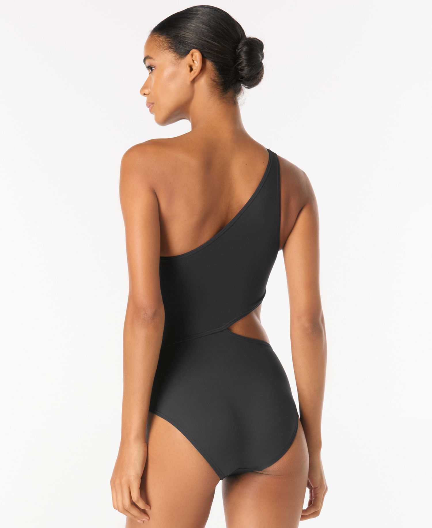 Women's One-Shoulder Cutout One-Piece Swimsuit