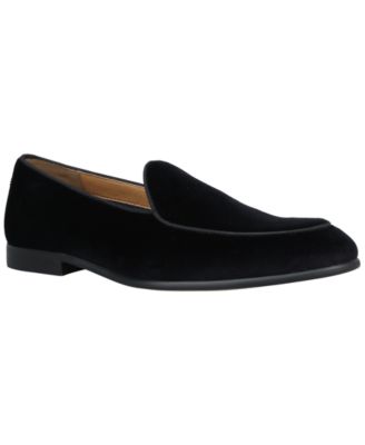 Men's Velvet Round-Toe Loafers