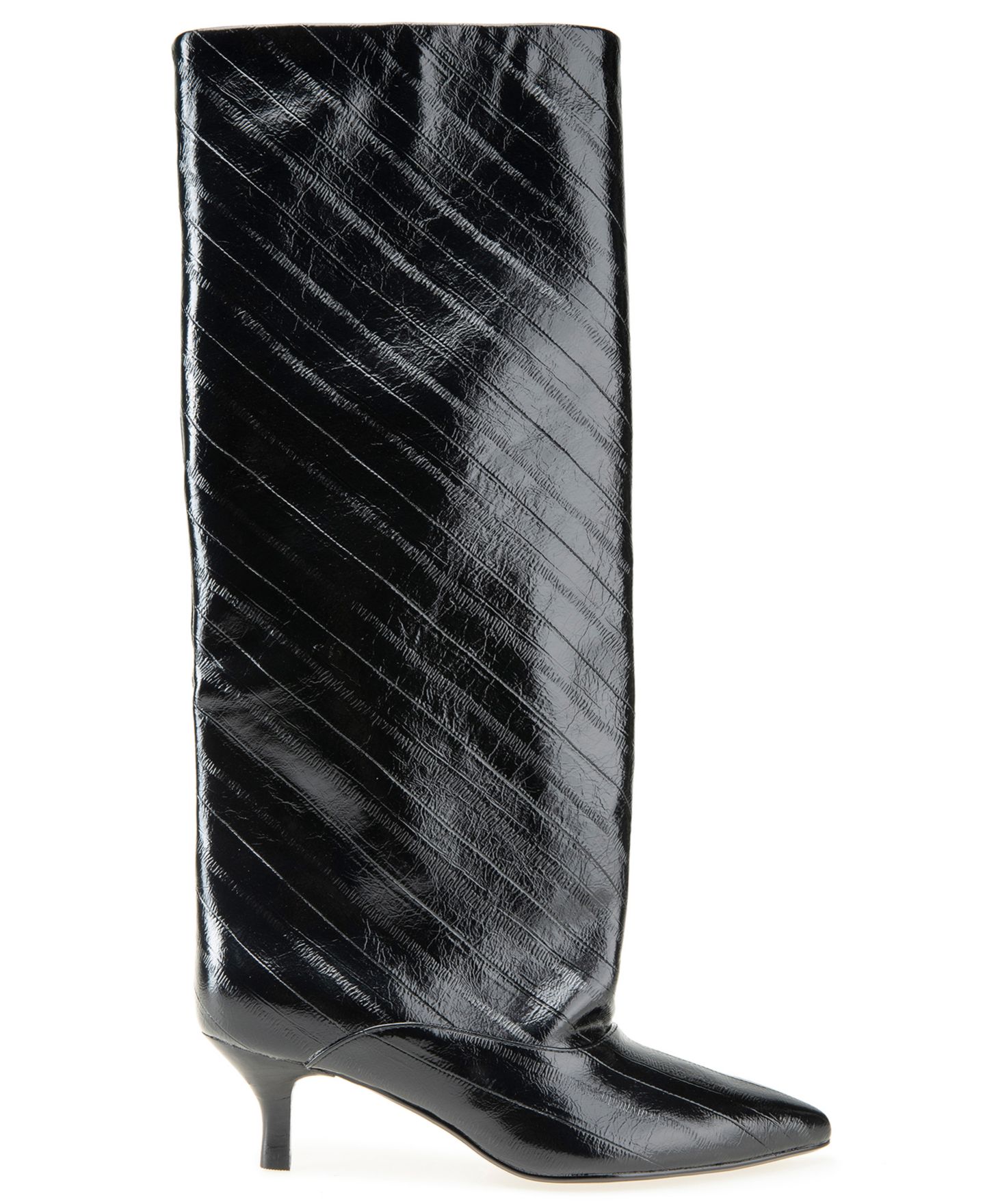 Женские ботинки Kenneth Cole New York Brisbane Kitten Heel Dress Boots, цвет: Чёрный лаковый — фото 2