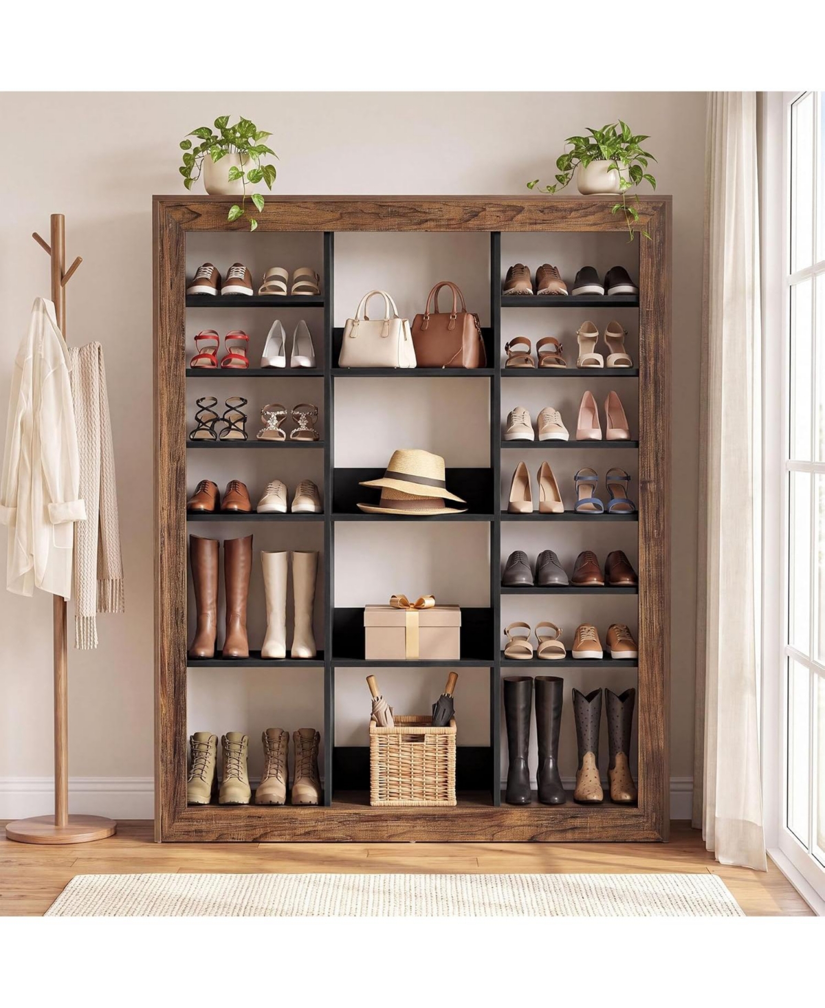 Tribesigns Shoe Cabinet,Modern Shoes Rack Organizer