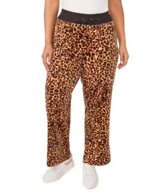 Plus Size Straight-Leg Drawstring Lounge Pants