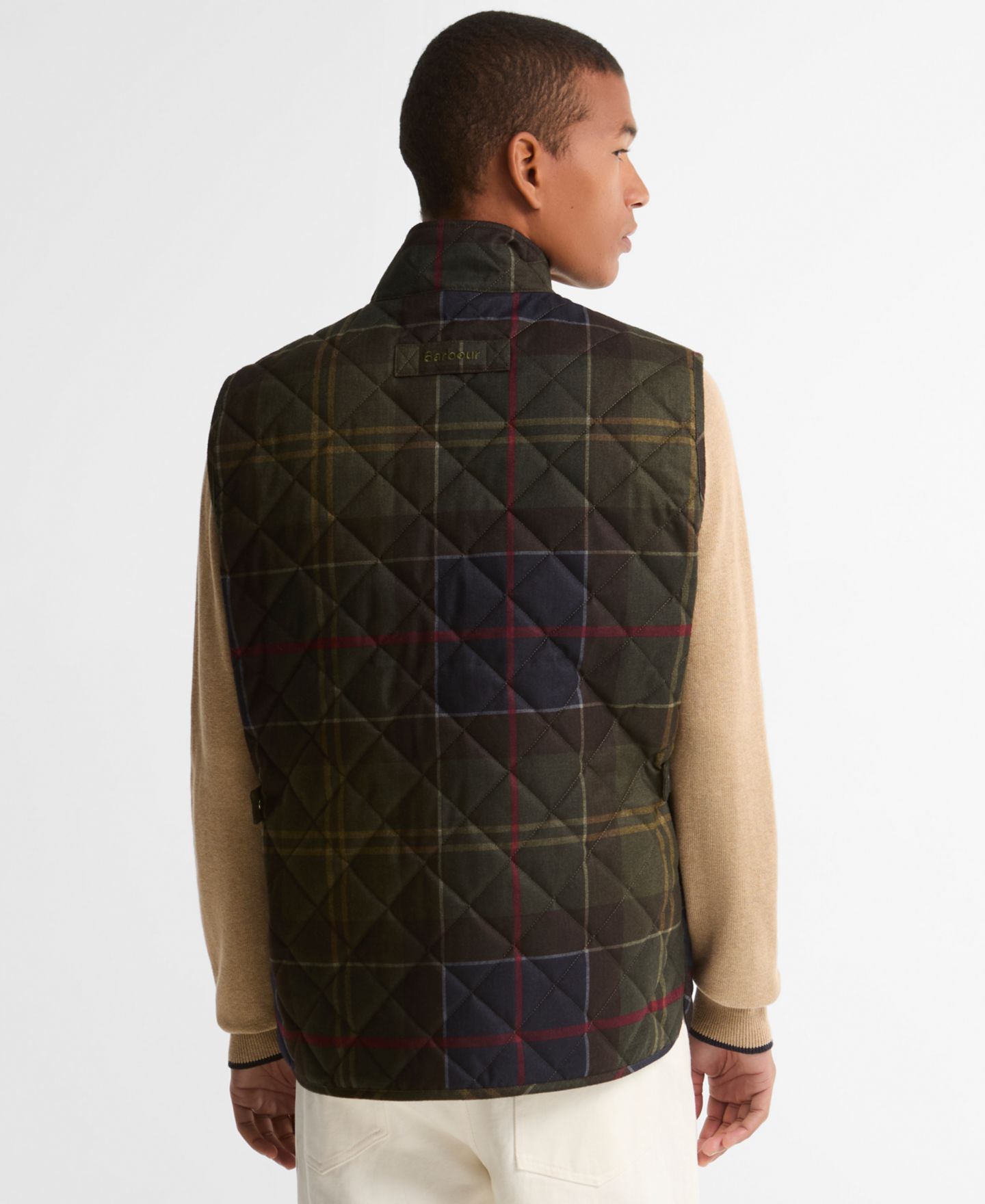 Мужской жилет Barbour Lowerdale Quilted-Tartan Vest, цвет: Classic Tartan — фото 5