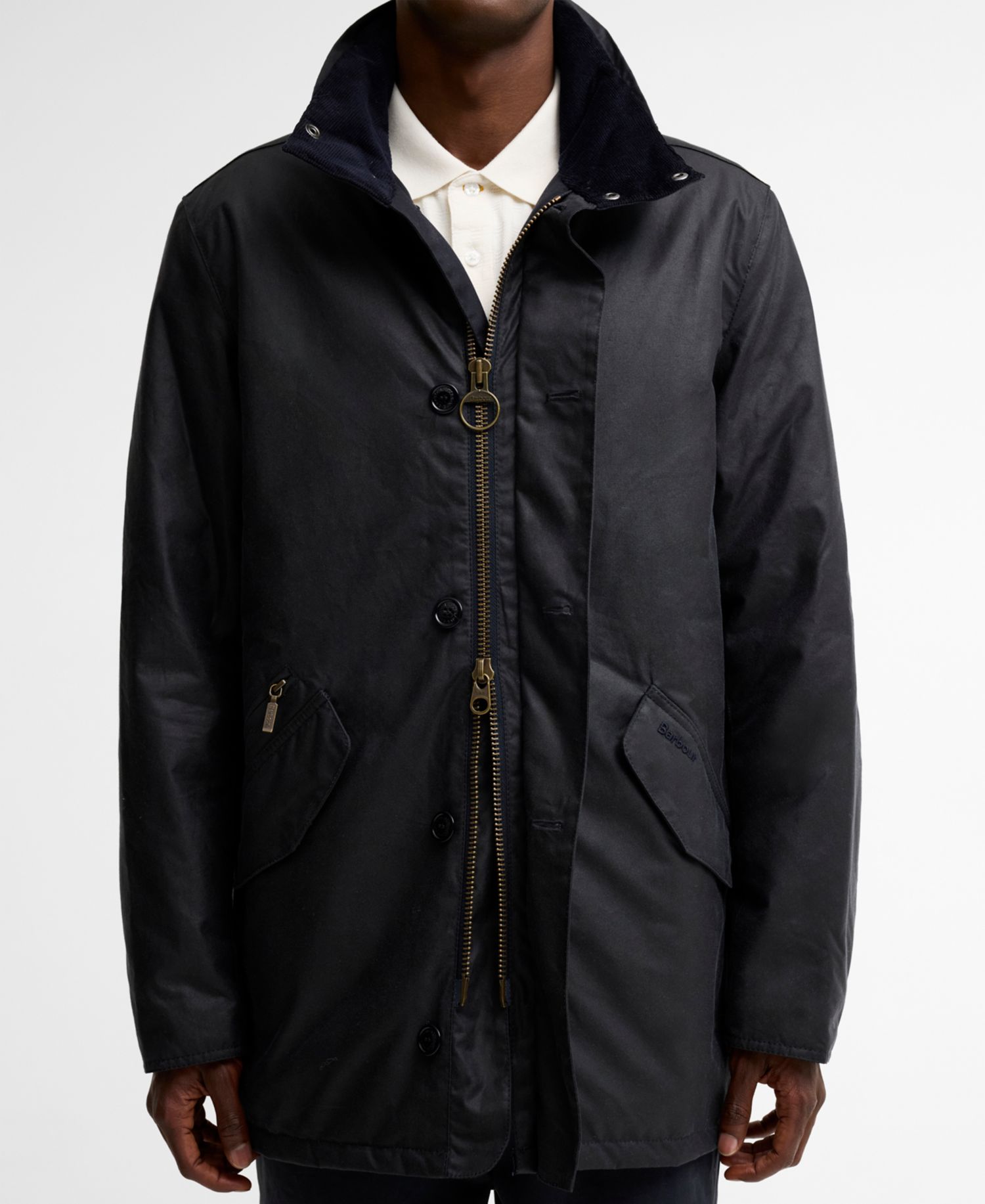 Men's Modern Powell Waxed Cotton Padded Jacket