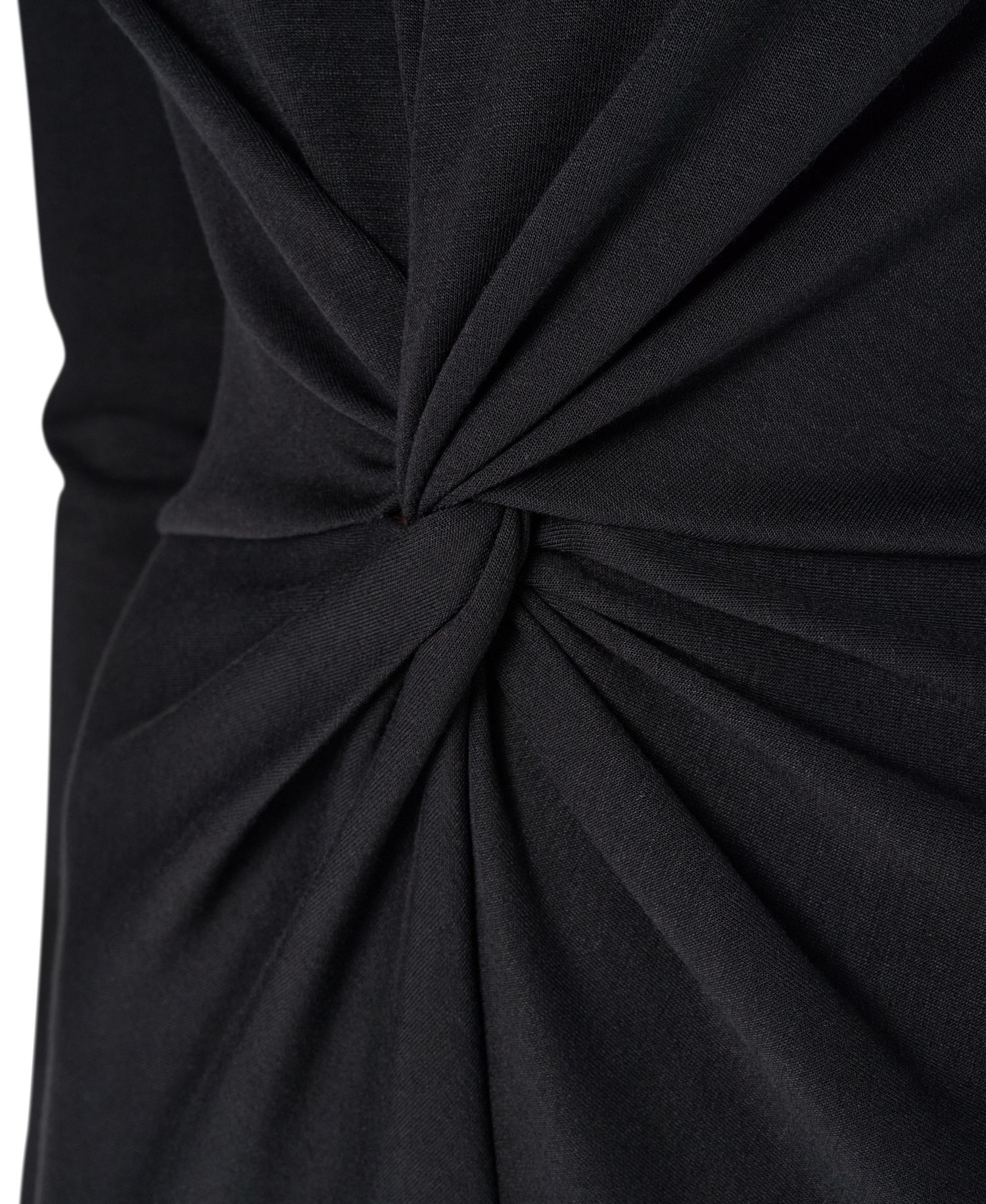 Women's Long-Sleeve Knot Front Midi Dress