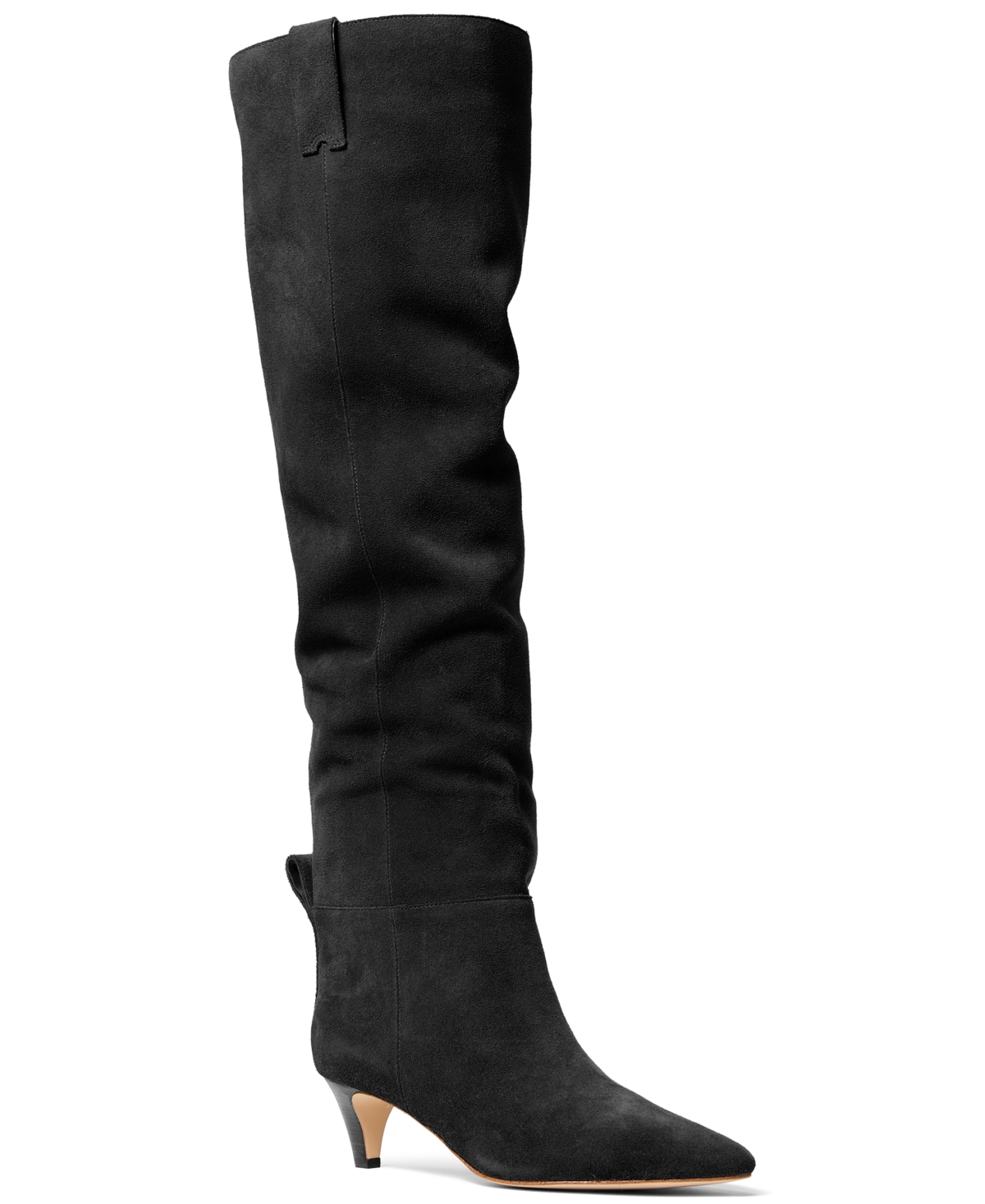 Michael Michael Kors Daniela Kitten Heel Over-the-Knee Boots - Black Leather