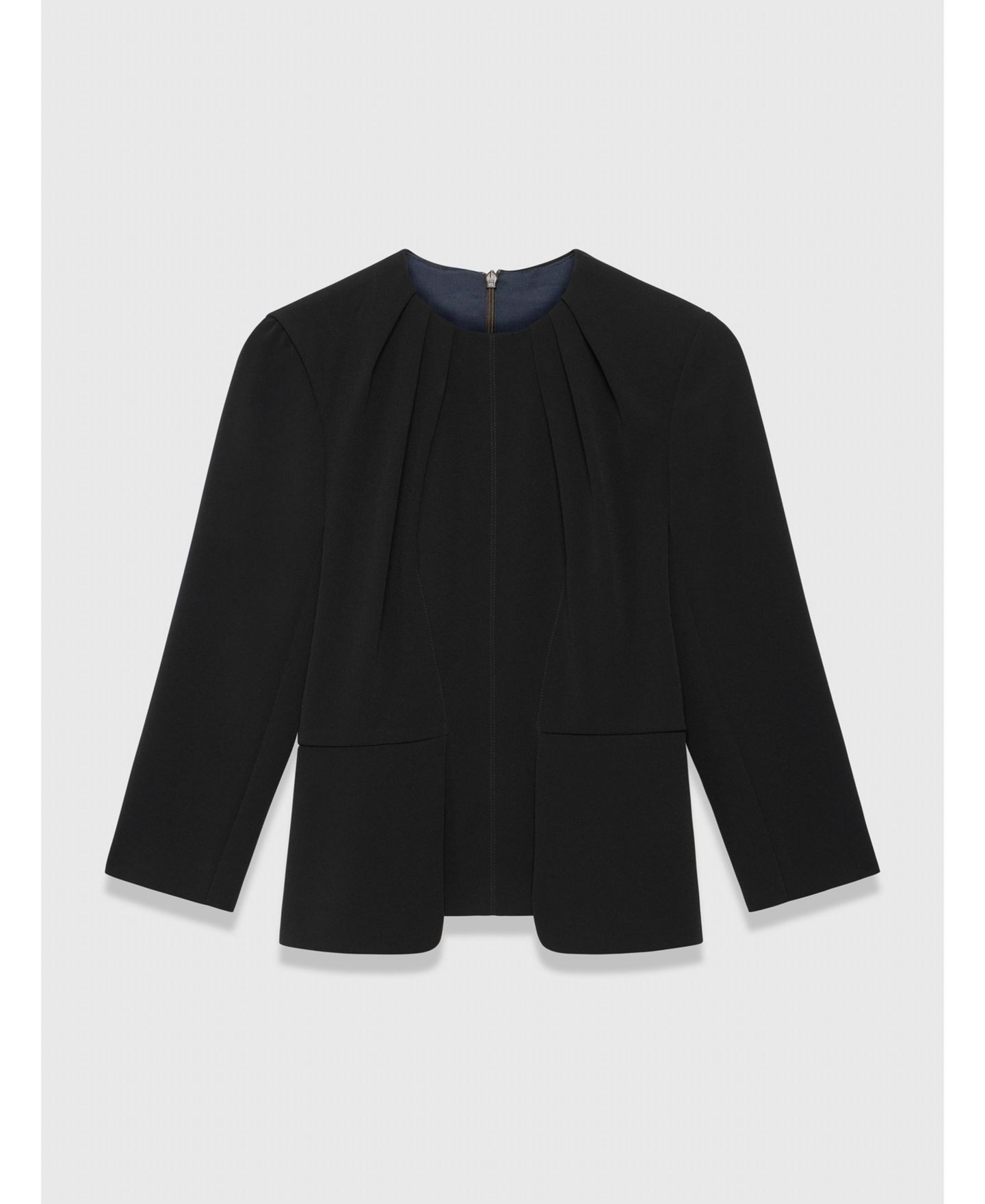 Женский топ The Fold Elaria 3/4-Sleeve Peplum, цвет: Чёрный — фото 6