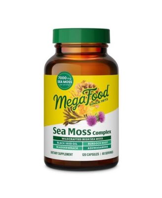 Sea Moss Complex with Irish Sea Moss, Ashwagandha, Black Seed, Bladderwrack and Burdock Root, 120 Capsules