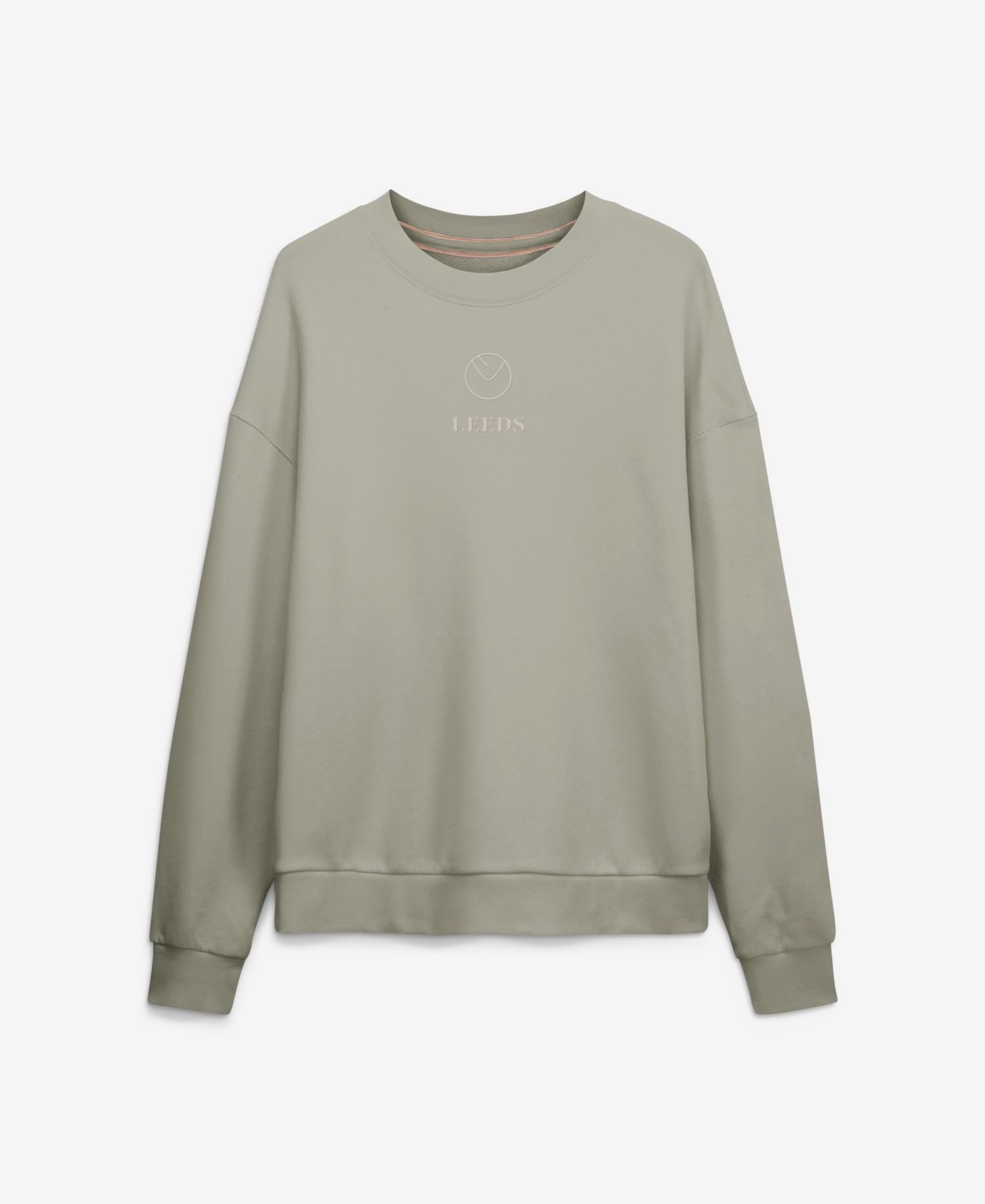 Men's Leeds United Muted Centre Oversized French-Terry Dropped-Shoulder Sweatshirt