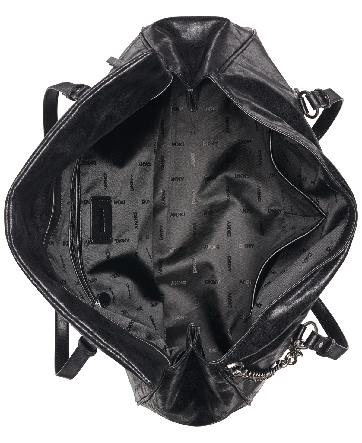 Dkny Skye Large Faux Leather Snap Closure Satchel