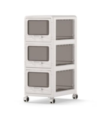 Drawer Rolling Storage Organizer Cart with Locking Wheels