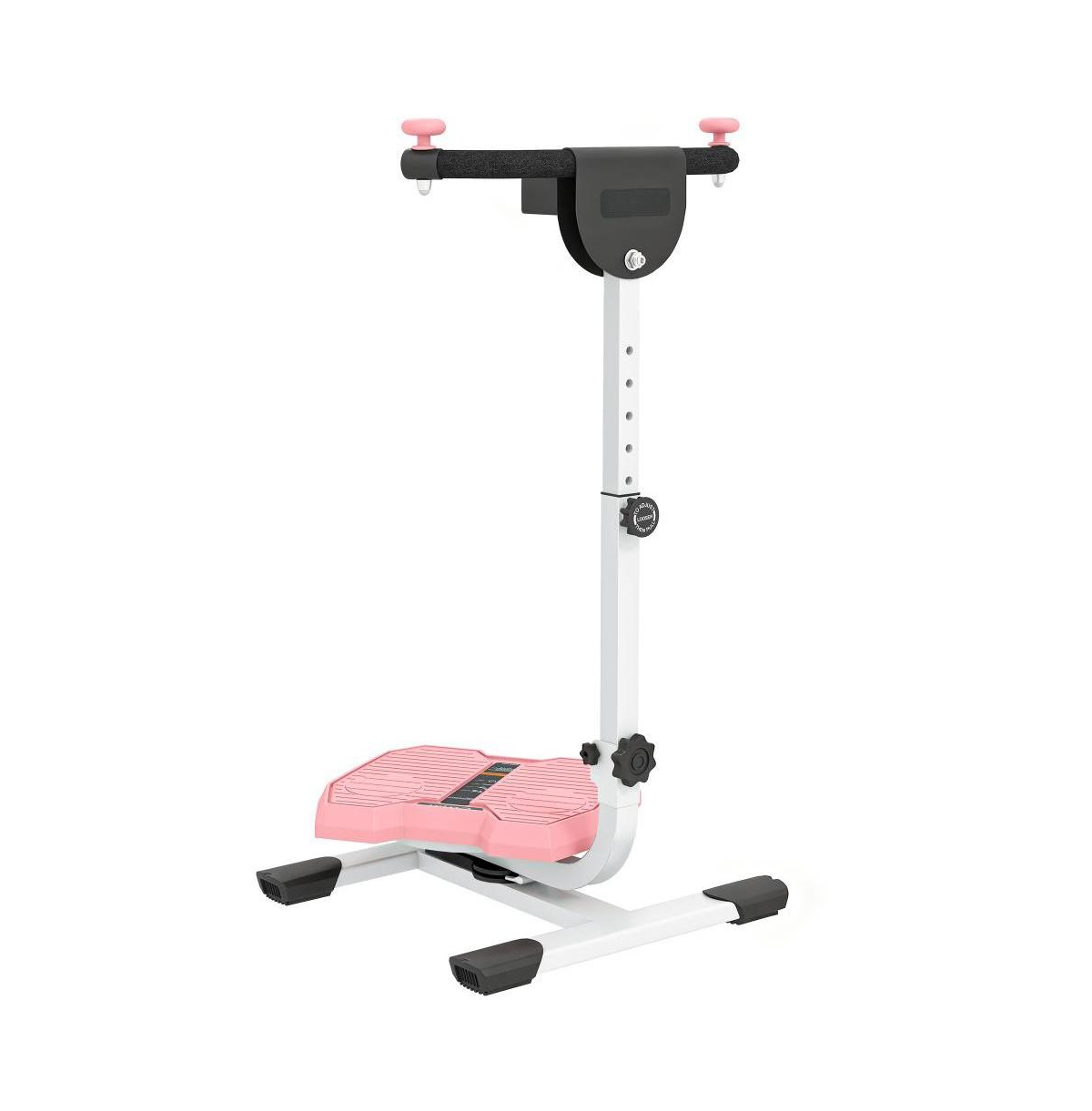 Sevorley Twist Waist Exercise Machine with Adjustable Handlebar, Lcd Monitor, Foldable Frame - Black