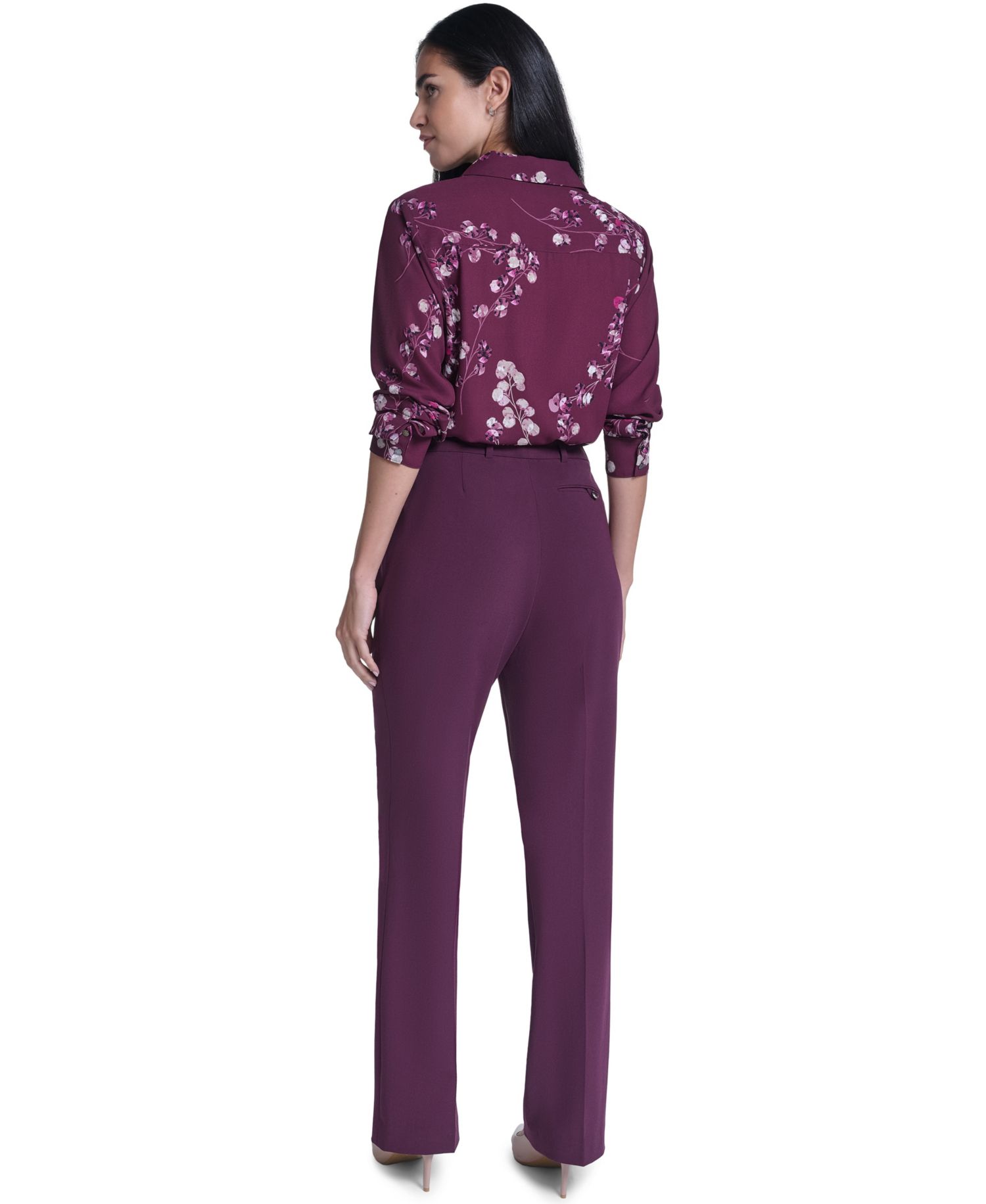 Women's Modern Fit High-Rise Straight Pants