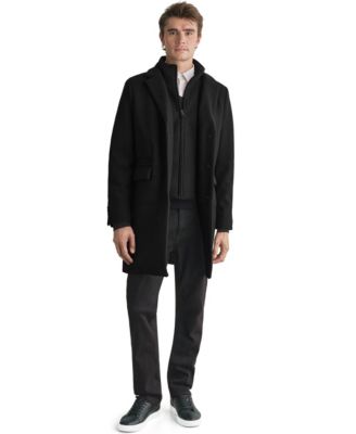 Men's Overcoat with Bib
