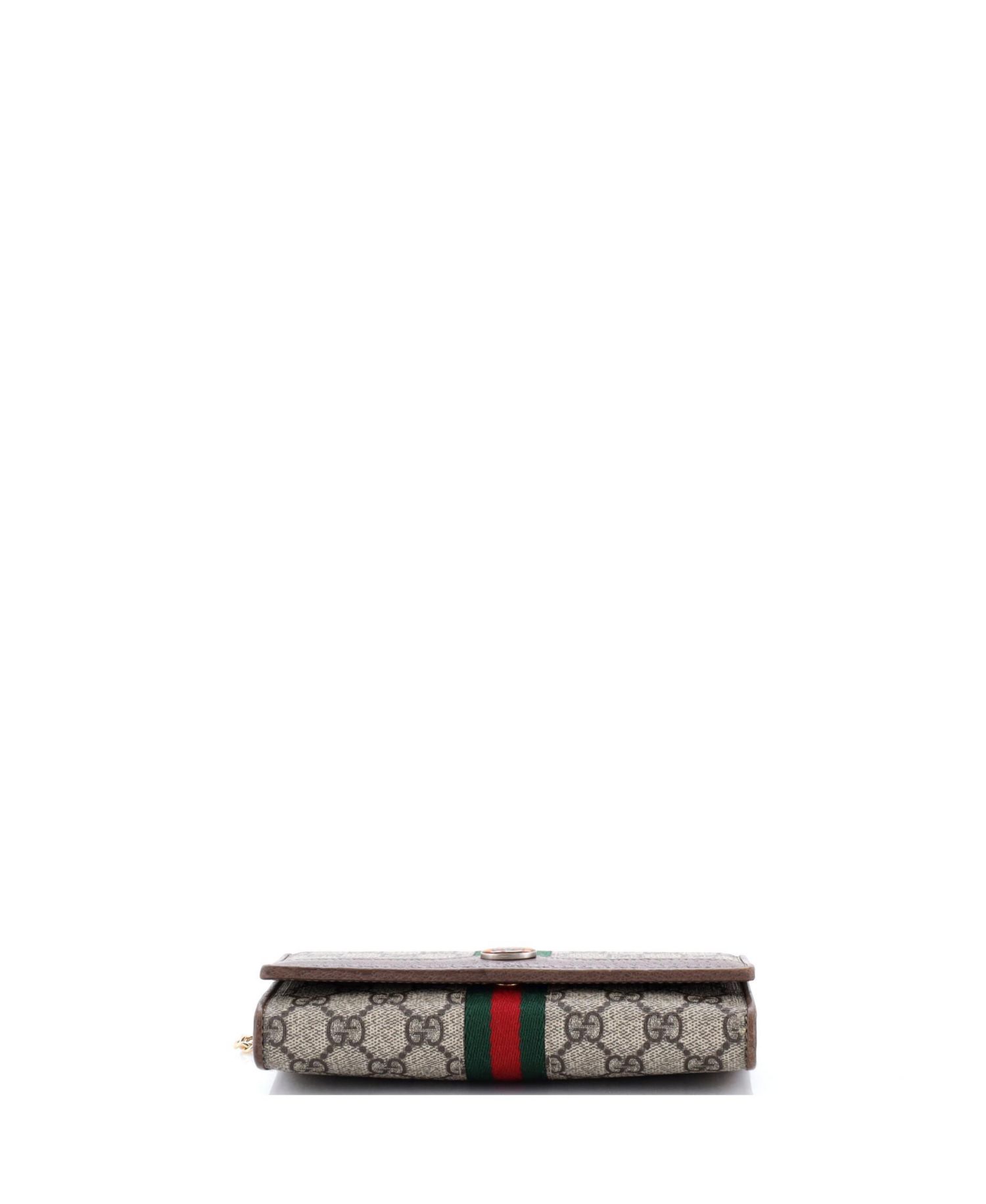 Ophidia Chain Wallet GG Coated Canvas