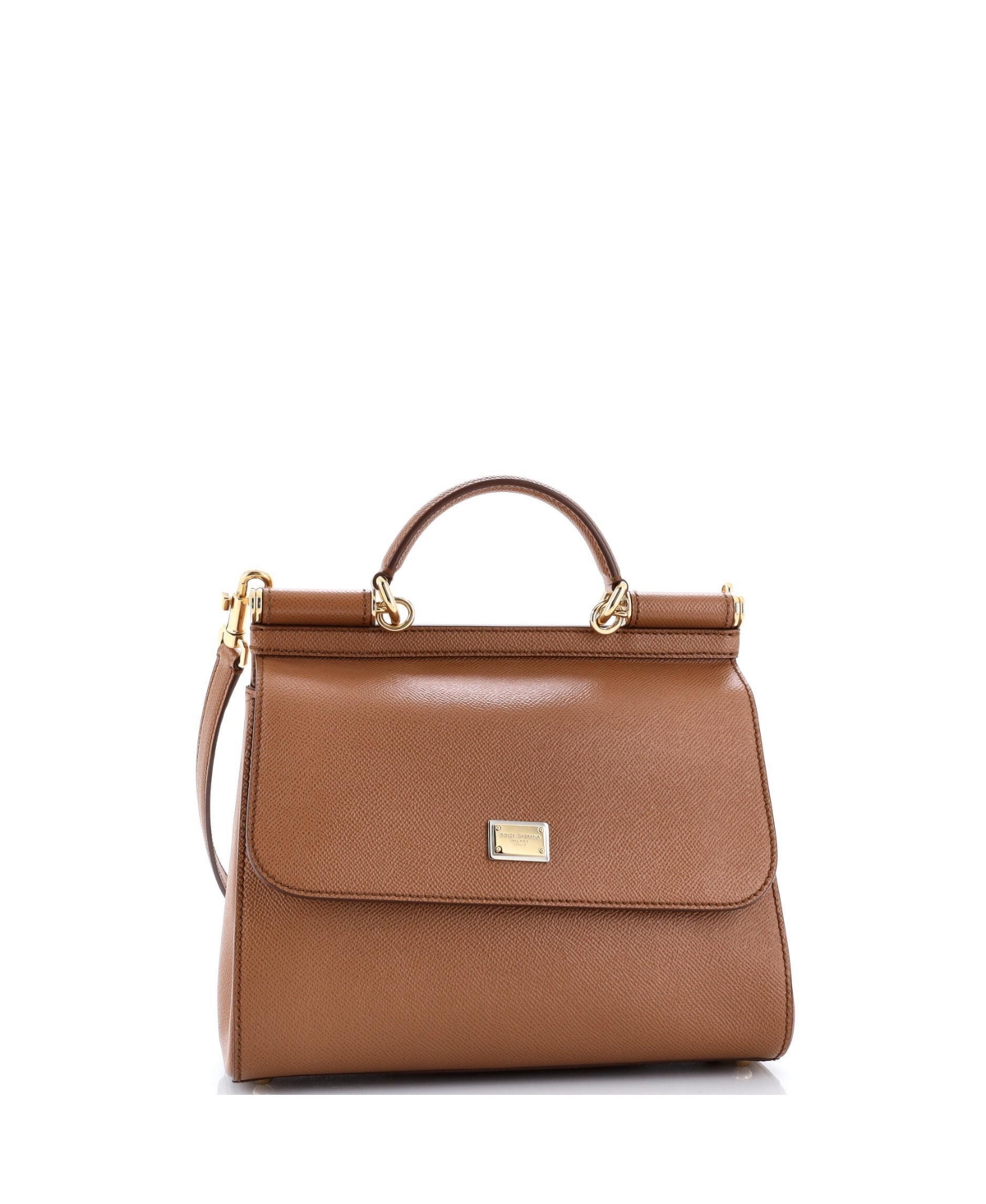 Pre-Owned Dolce and Gabbana Medium Miss Sicily Bag Leather