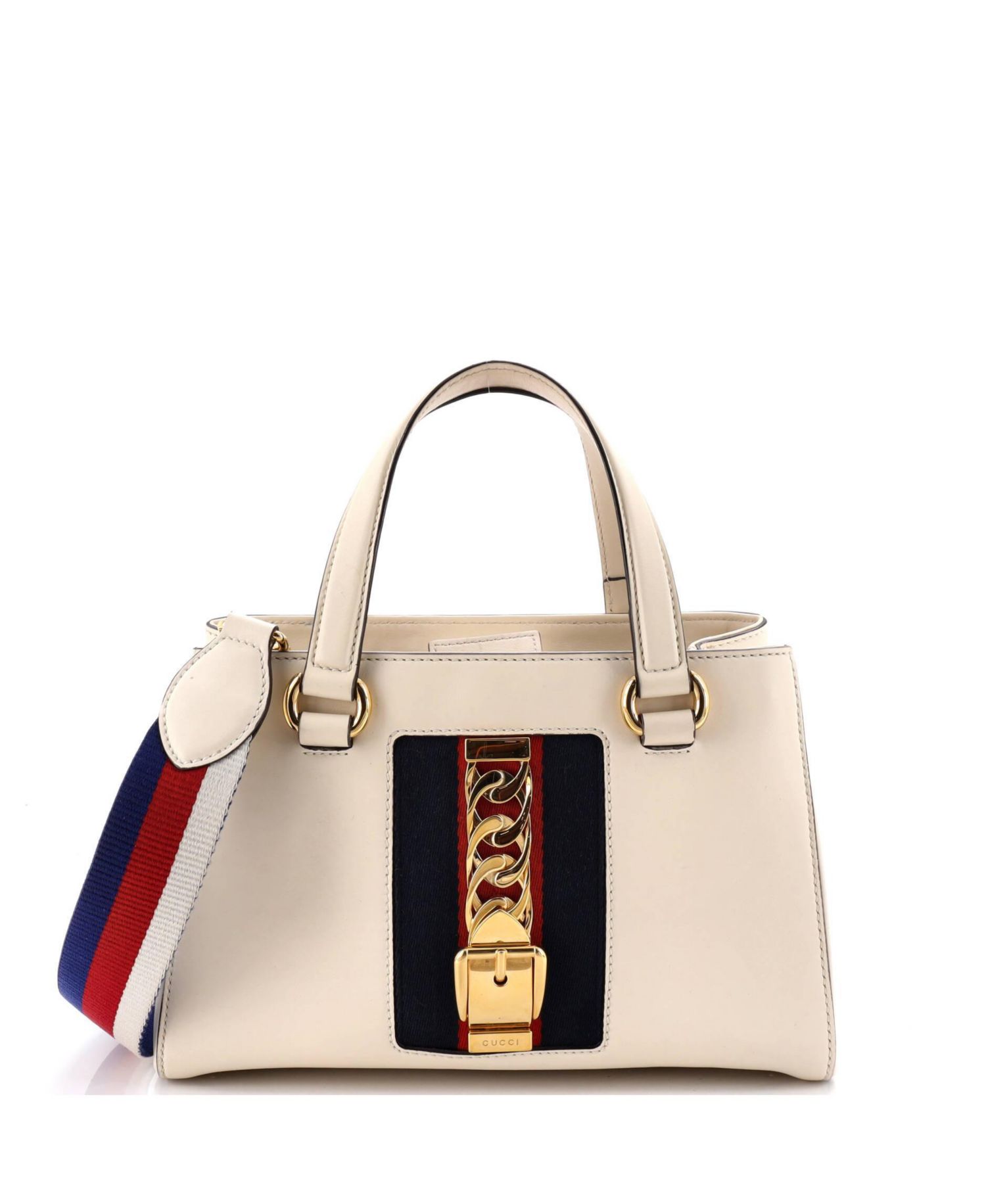 Medium Sylvie Top Handle Tote Leather