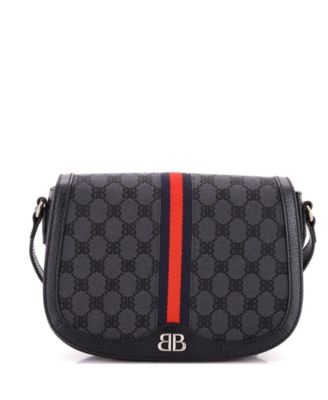 Medium x Balenciaga The Hacker Project Flap Messenger Bag BB Canvas