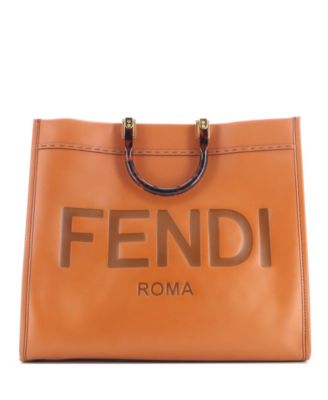Large Sunshine Shopper Tote Leather