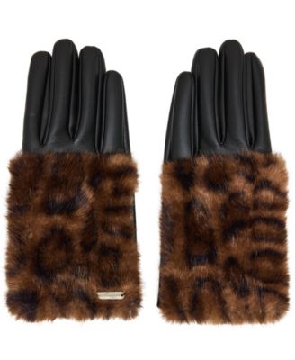Women's Deer Print Polyester Gloves