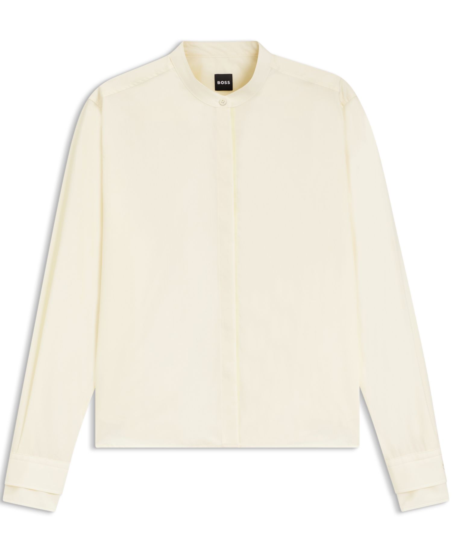 BOSS by Women's Cotton Poplin Regular-Fit Blouse