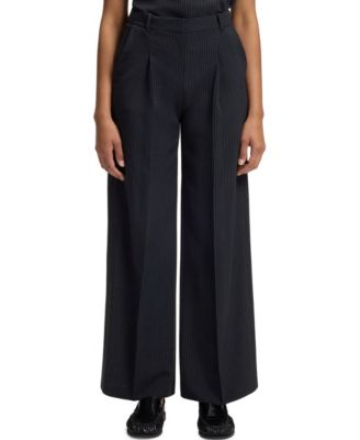 BOSS by Women's Stretch Crepe Regular-Fit Pants
