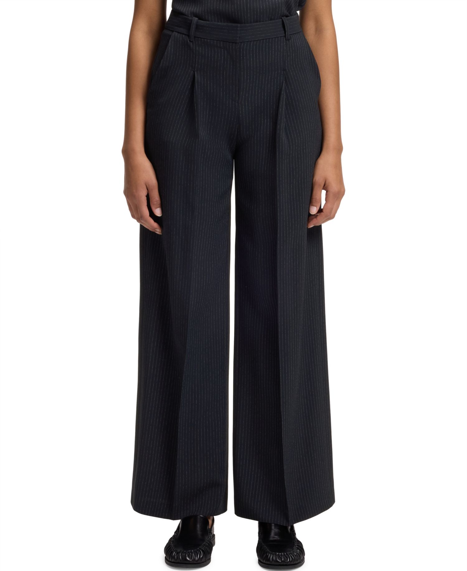 BOSS by Women's Stretch Crepe Regular-Fit Pants