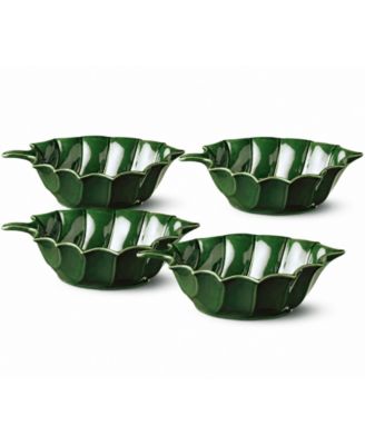 Festive Blooms Holly Bowls, Set of 4