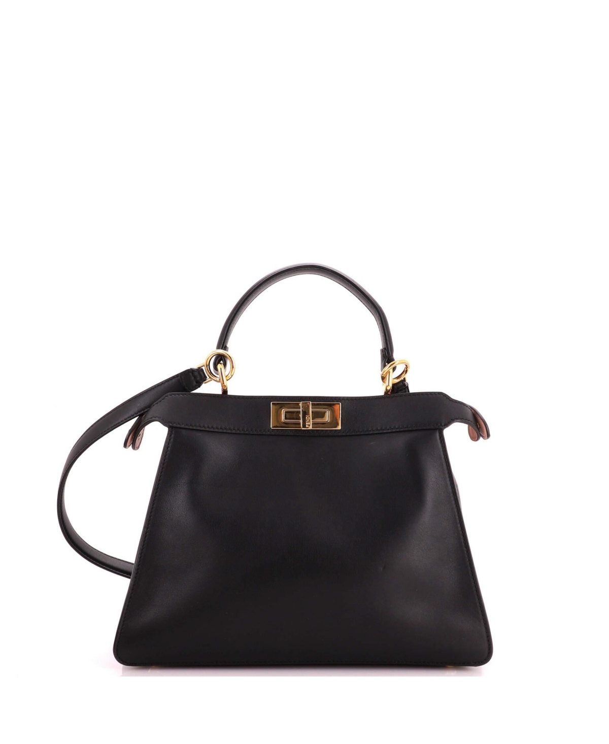 Pre-Owned Fendi Medium Peekaboo ISeeU Bag Leather