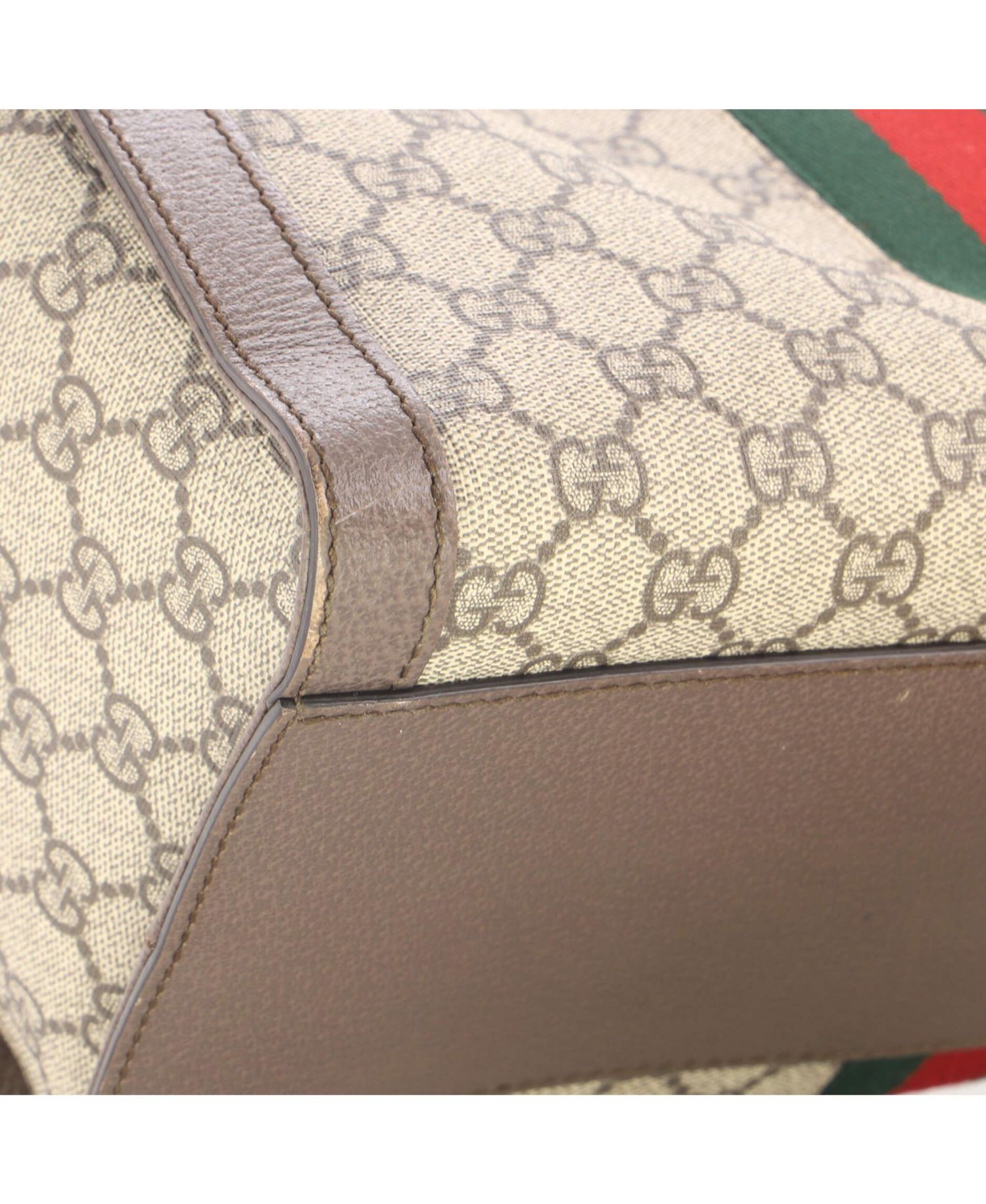 Medium Ophidia Top Handle Tote GG Coated Canvas