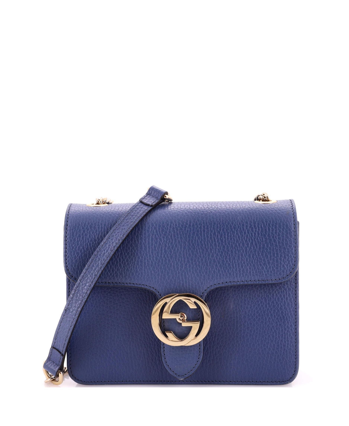 Pre-Owned Gucci Small Interlocking Shoulder Bag Leather