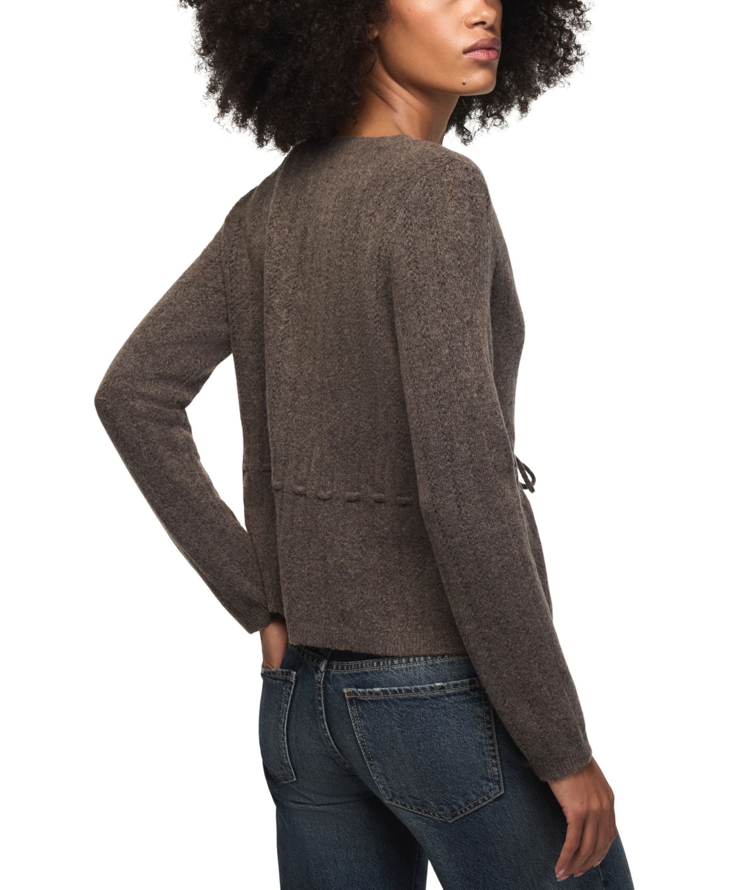 Women's Cloud Soft Babydoll Pointelle Cardigan
