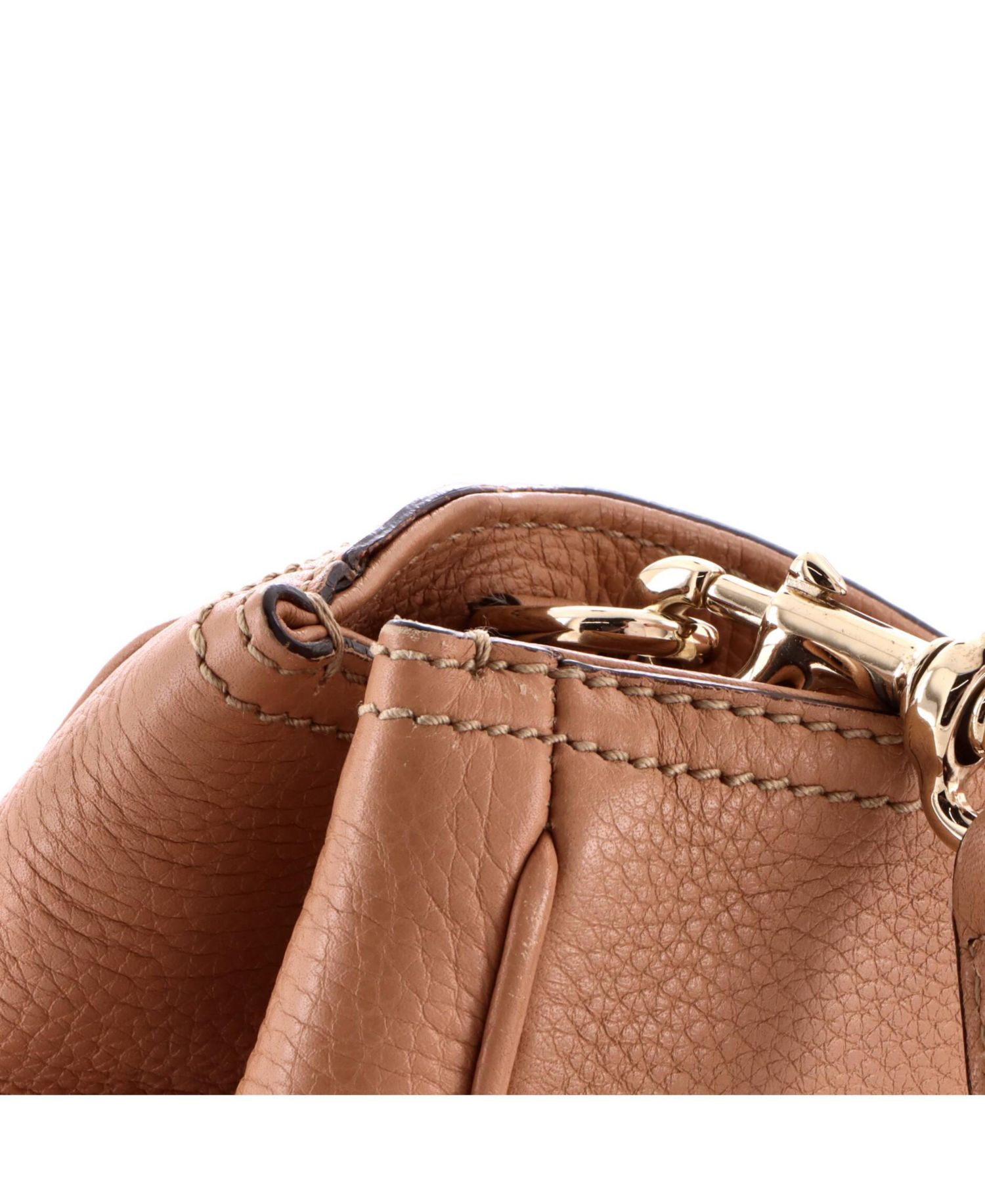 Large Bamboo Shopper Tote Leather