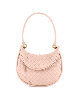 Small Gemelli Shoulder Bag Intrecciato Leather