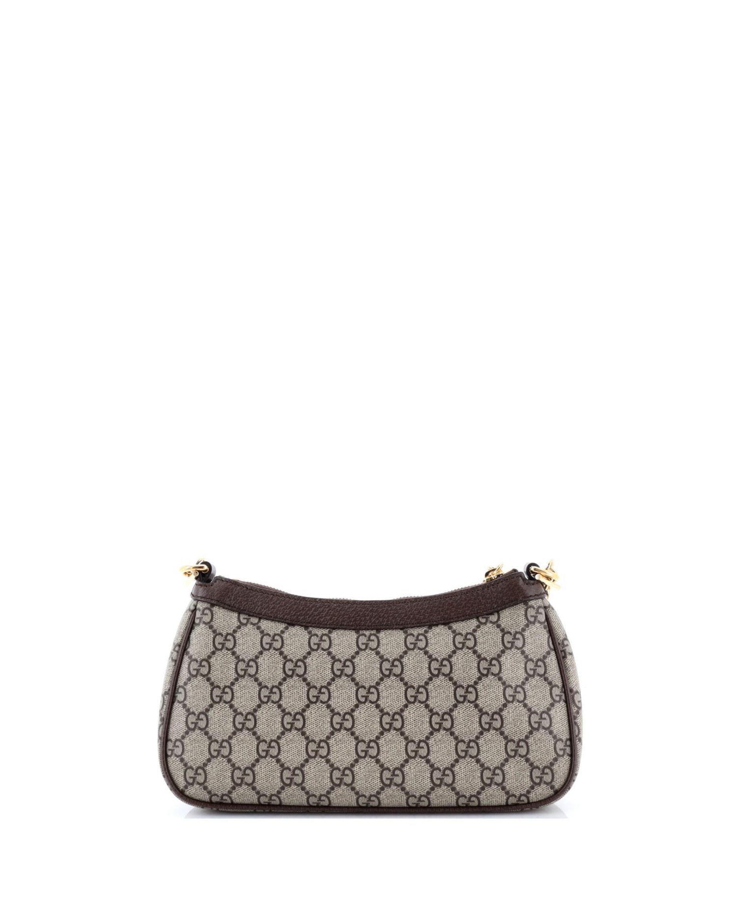 Small Ophidia Charm Shoulder Bag GG Coated Canvas