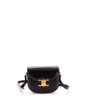 Triomphe Besace Clea Flap Bag Leather