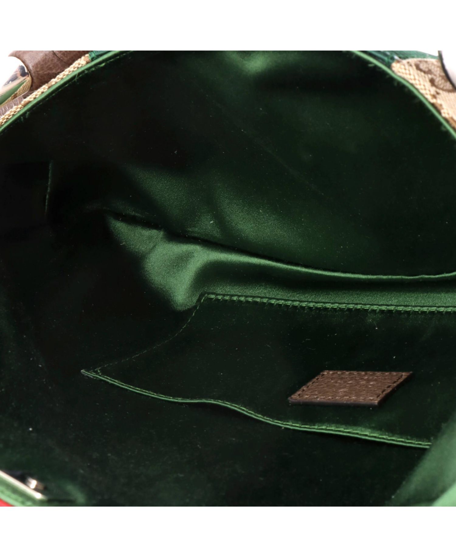 Medium Horsebit NM Web Chain Clutch GG Canvas