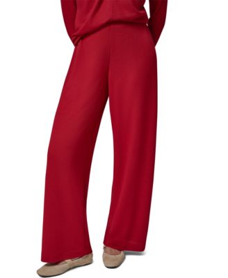 Women's Wide-Leg Flat Front Pull-On Pants