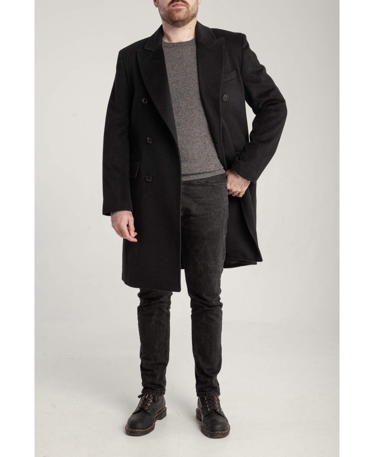 1982 Men's Cashmere Lapel Coat