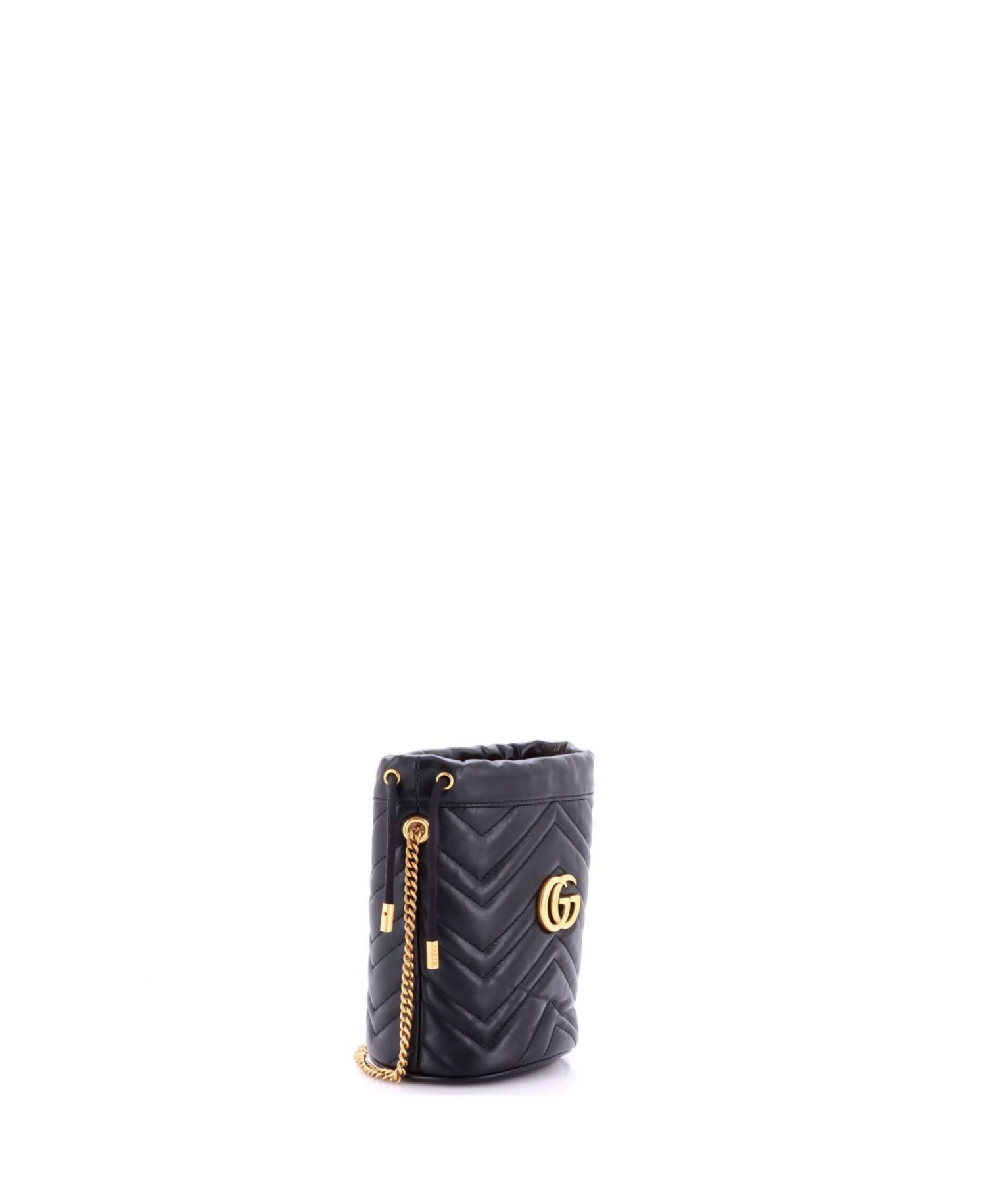 Mini GG Marmont Bucket Bag Matelasse Leather
