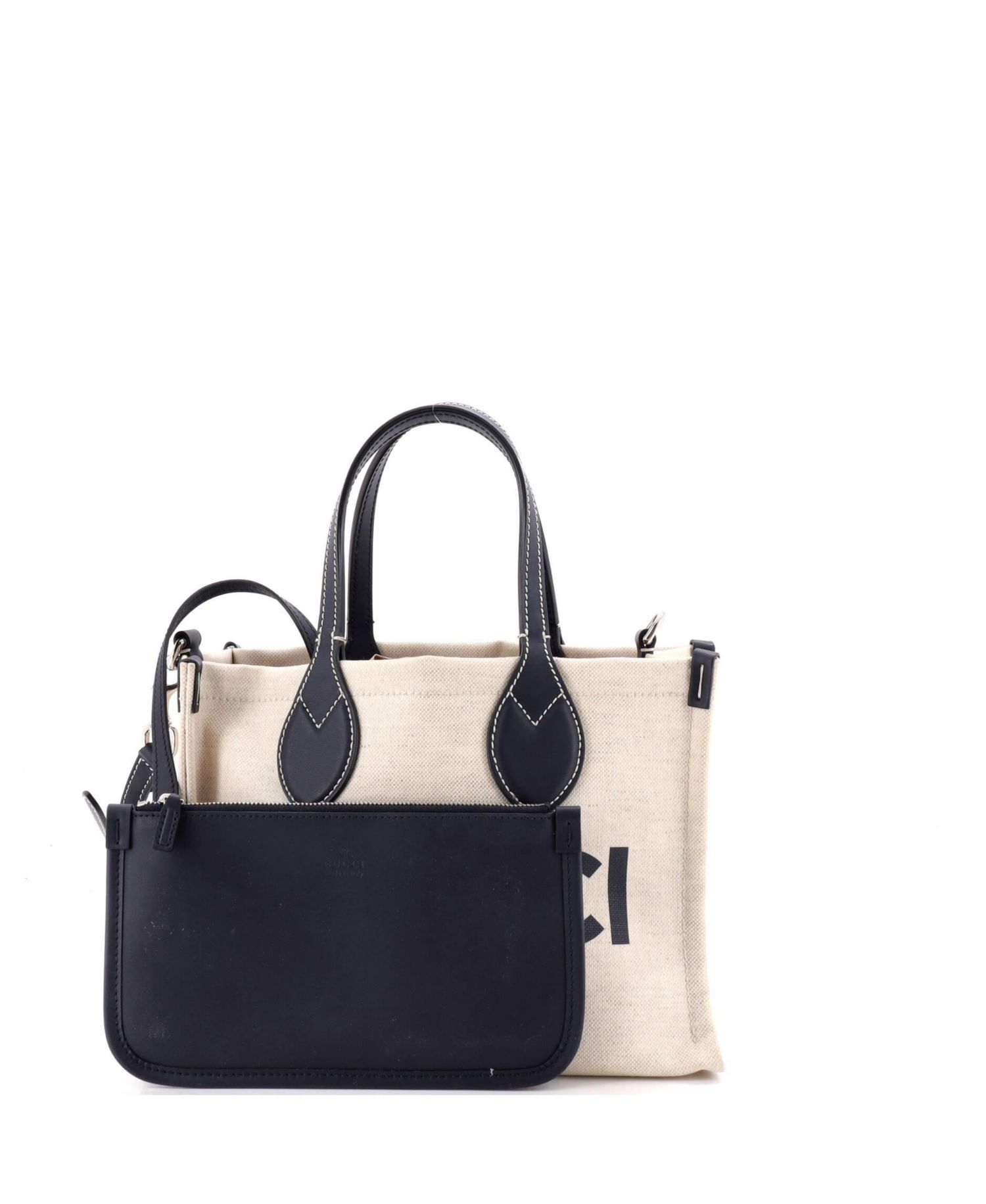 Small Logo Shopper Tote Printed Canvas