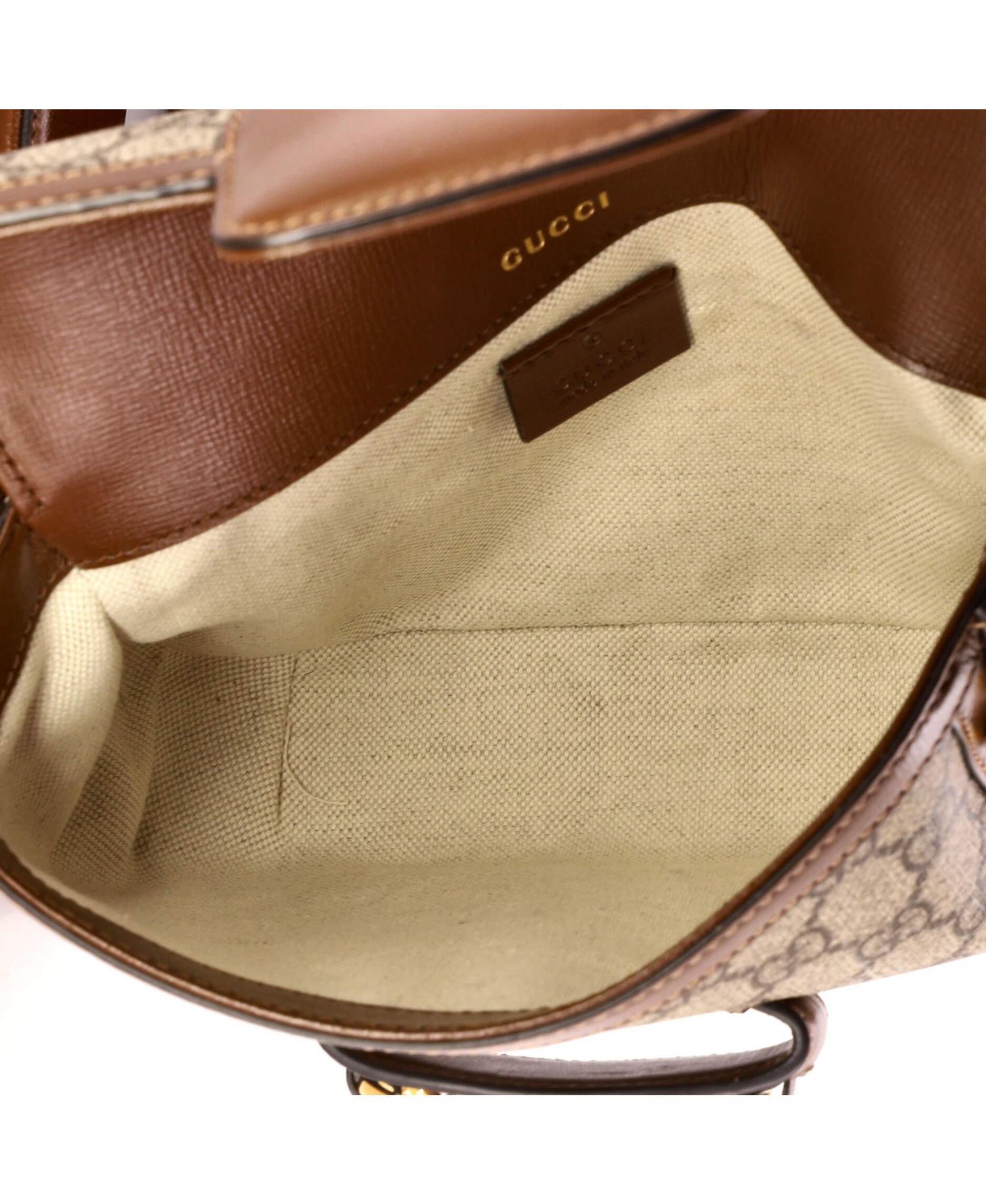 Mini Horsebit 1955 Shoulder Bag GG Coated Canvas with Leather