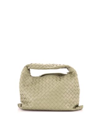 Small Hop Hobo Intrecciato Leather