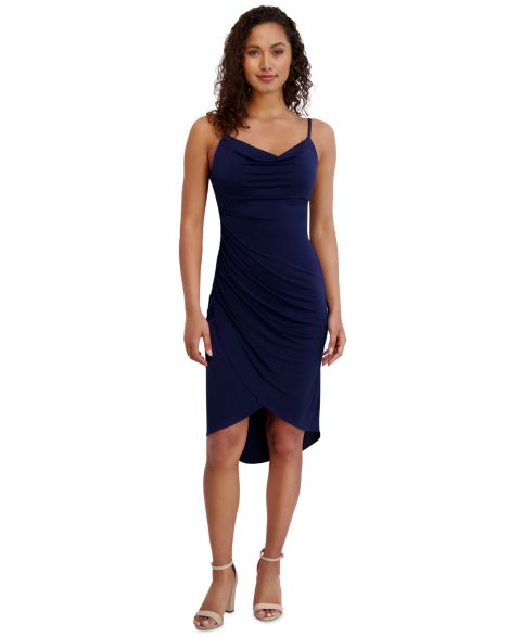 Женское платье Siena Sleeveless Cowl Neck Bodycon Ruched, цвет: Тёмно-синий