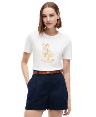 Women's Graphic Dog Print T-Shirt