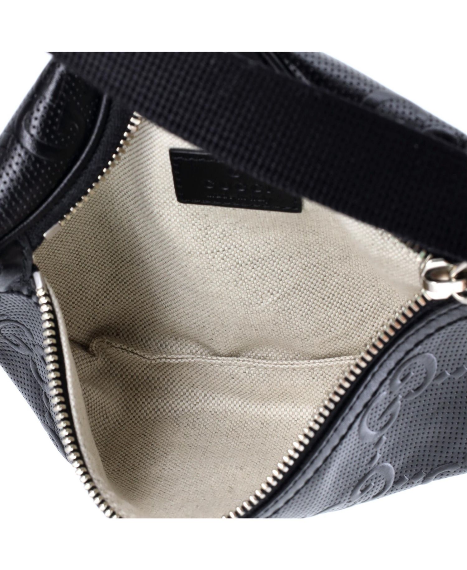 Small Belt Bag GG Embossed Perforated Leather