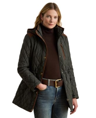 Women's Hooded Anorak Quilted Coat, Created for Macy's