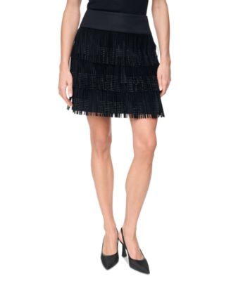 Women's Rhinestone Fringe Skirt