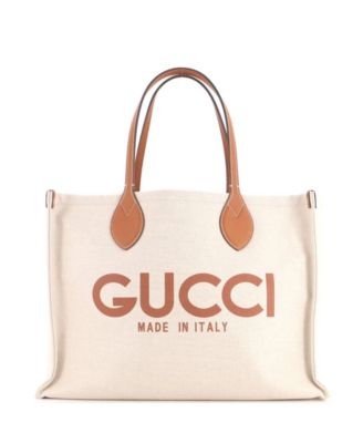 Medium Logo Shopper Tote Printed Canvas